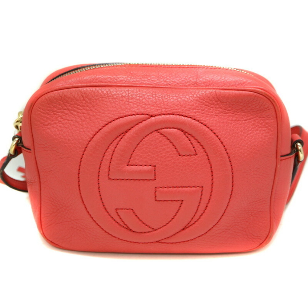 Gucci Soho Disco Bag peled calfskin leather Pink